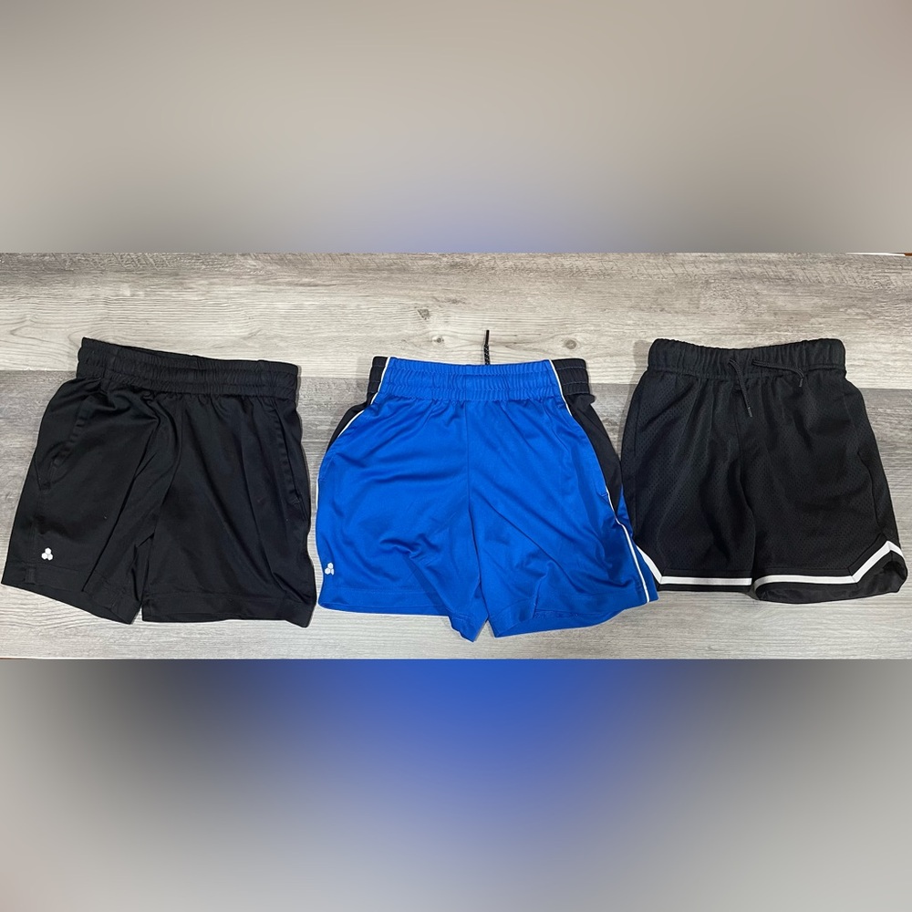 Lot of 3 Boys Tek Gear & Old Navy Athletic Shorts size 8